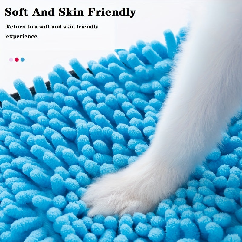 Absorbent Pet Drying Towel With Hand Pockets For Quick Drying