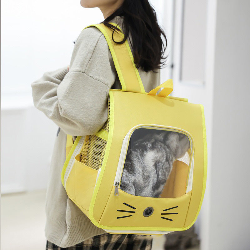 Breathable Pet Carrier Backpack For Cats And Small Dogs Travel