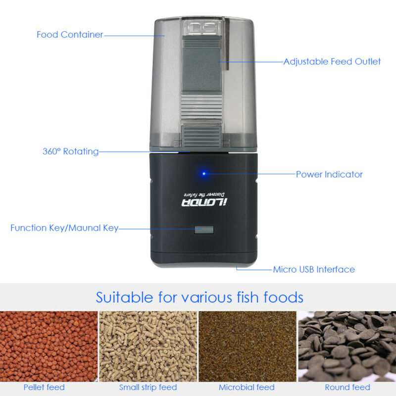 WiFi Remote Control Smart Automatic Fish Feeder For Aquarium Pet