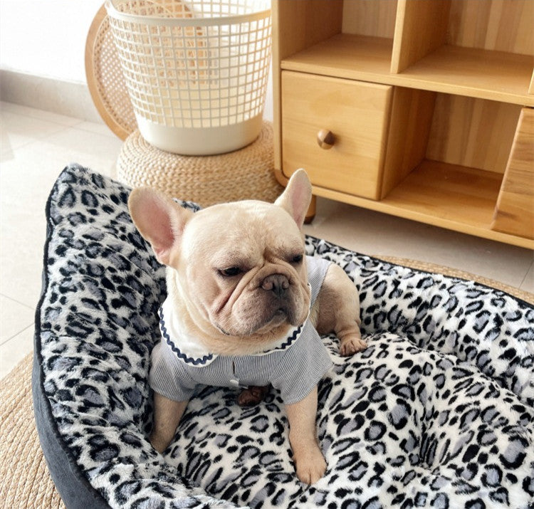 Small Boat Style Plush Pet Sofa Thickened Comfortable Bed Mat