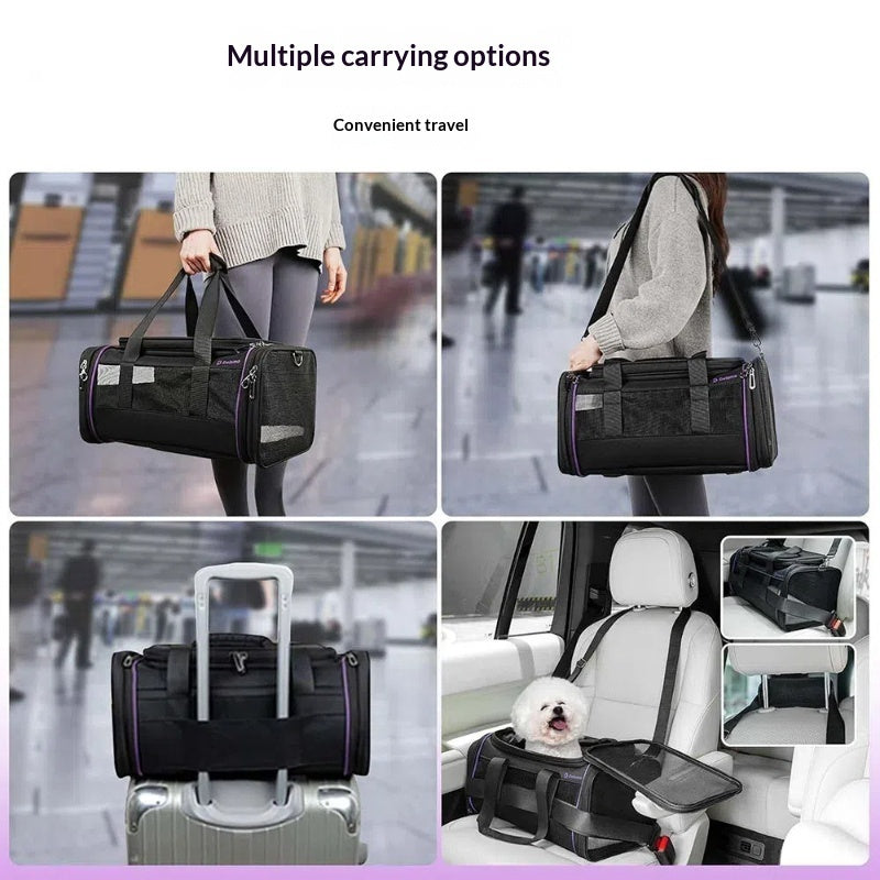Portable Expandable Pet Travel Carrier Bag For Air Travel