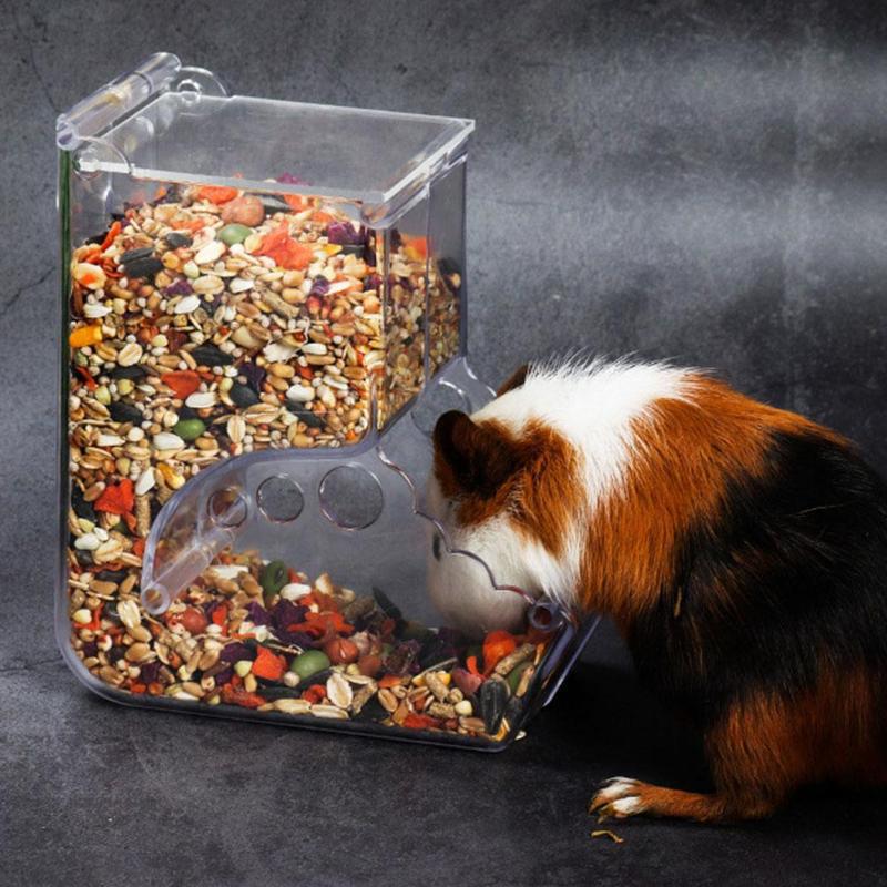 Fixed Mount Pet Food Box Feeder For Cage Use