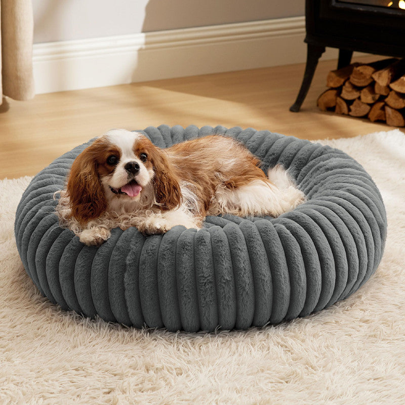 High Gram Plush Pet Bed Round Warm Winter House