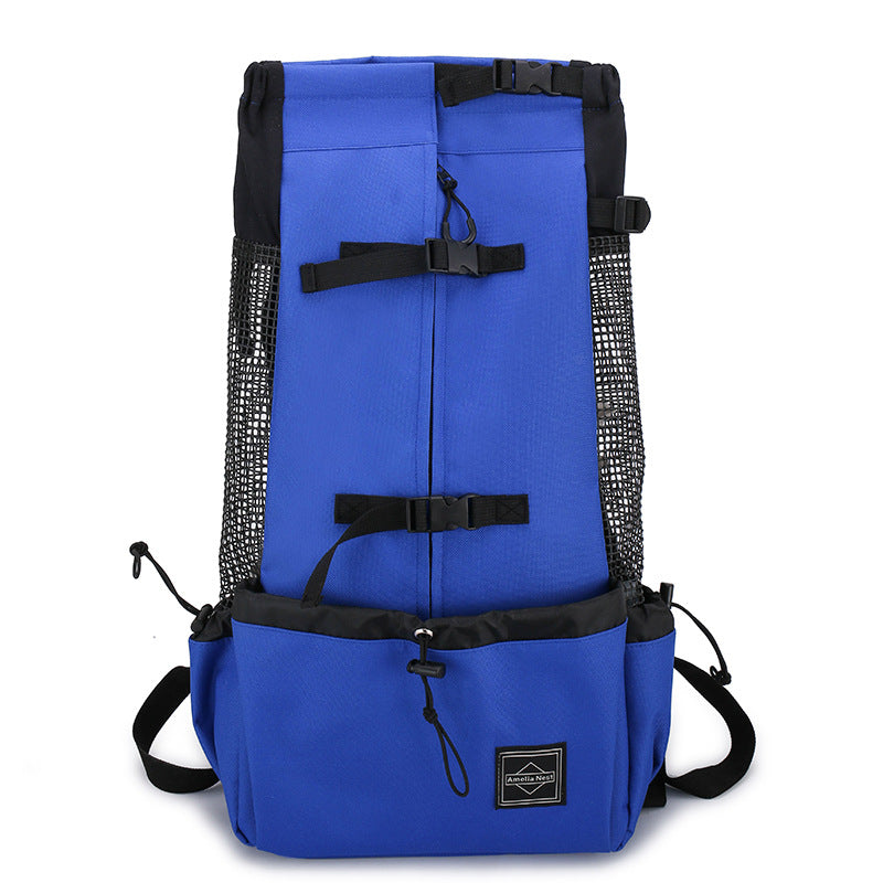 Breathable Double Shoulder Pet Carrier Backpack For Outdoor Travel