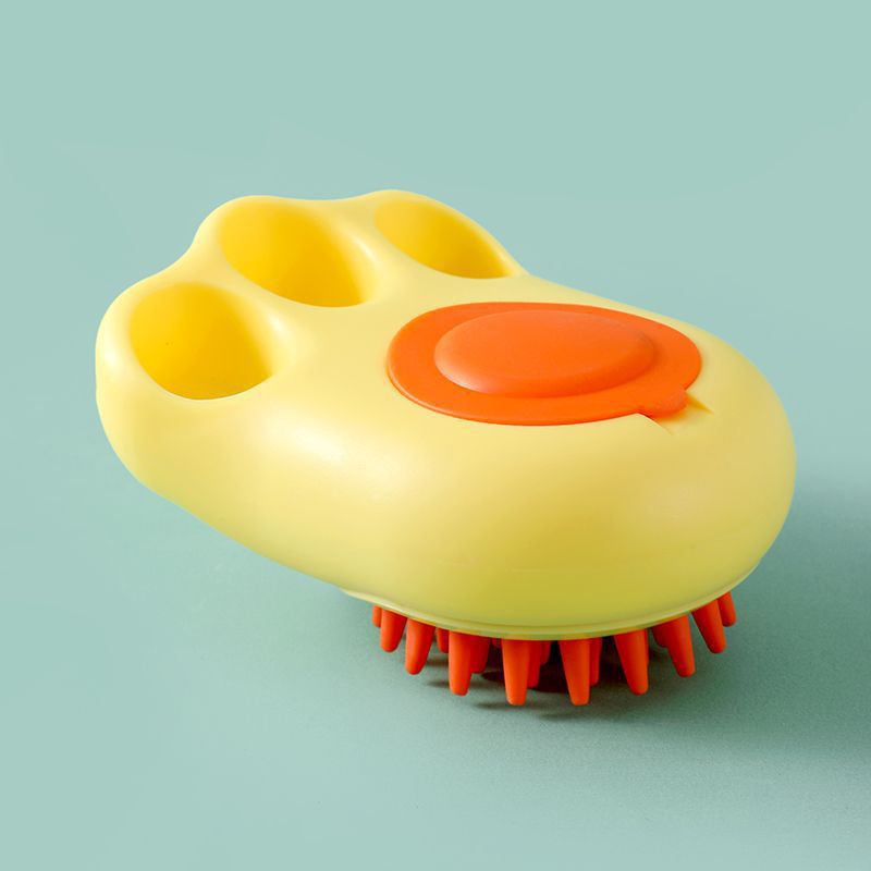 Pet Claw Bath Brush And Massage Comb For Grooming And Cleaning