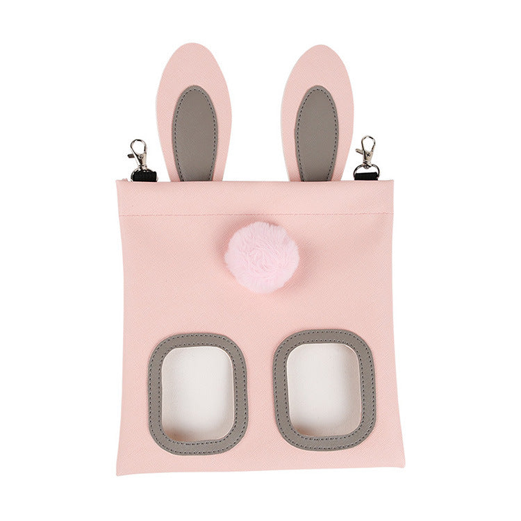 Cute Straw Bag Rabbit Totoro Hamster Feeder