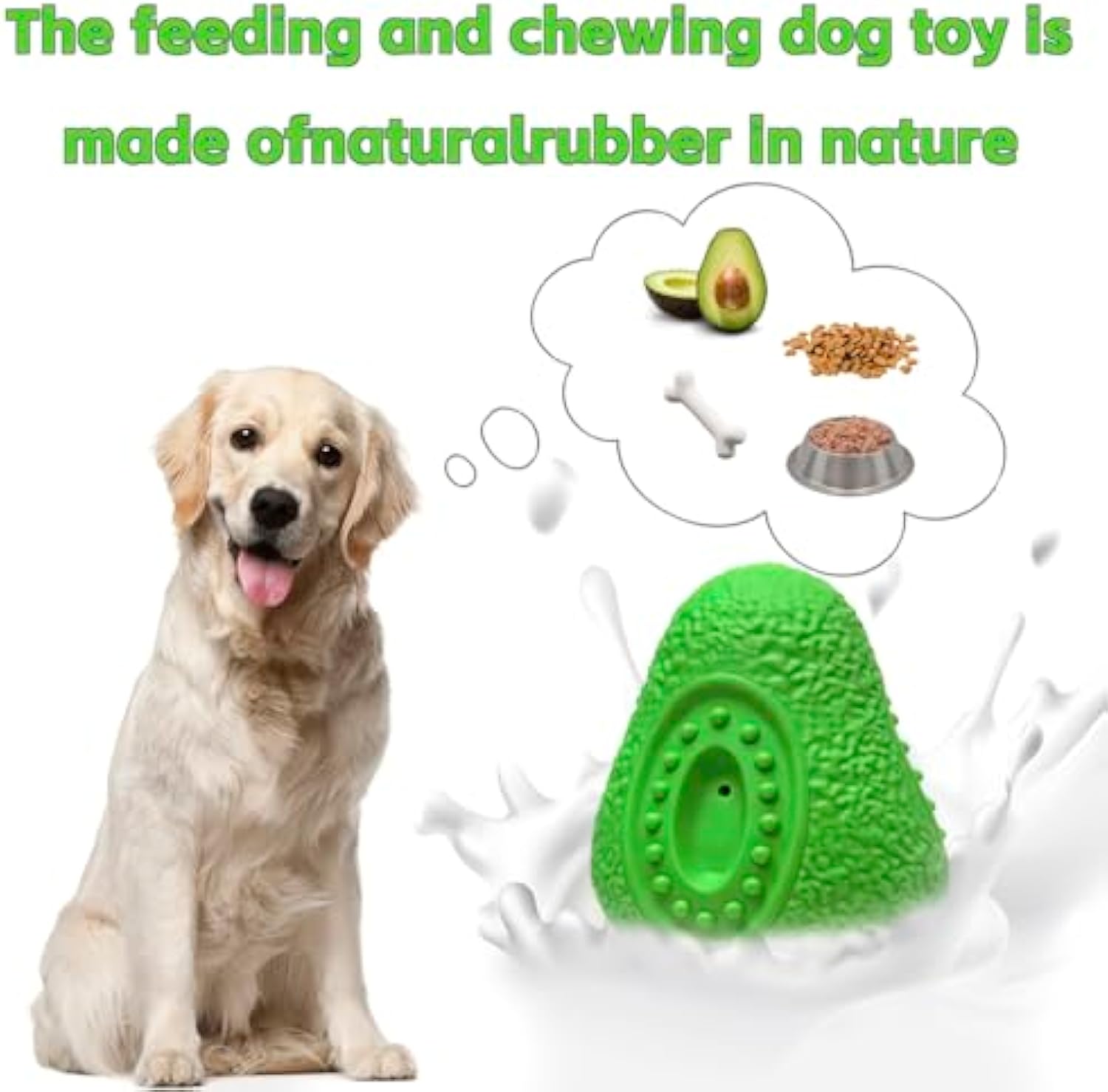 Indestructible Durable Rubber Pet Chew Toy For All Sizes