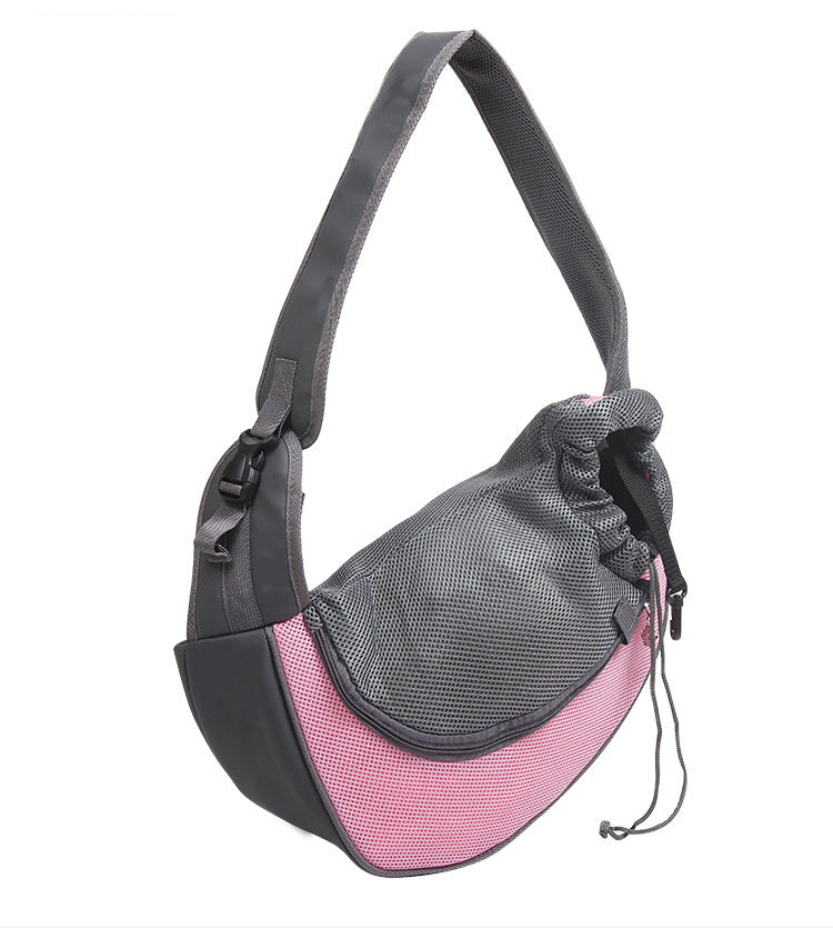 Portable Mesh Oxford Pet Carrier Sling Bag For Travel