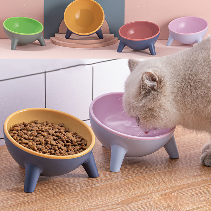 Pet Feeding Bowl With Stand Nordic Style Food Water Feeder Accessories