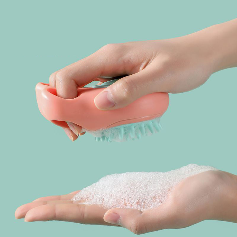 Pet Claw Bath Brush And Massage Comb For Grooming And Cleaning