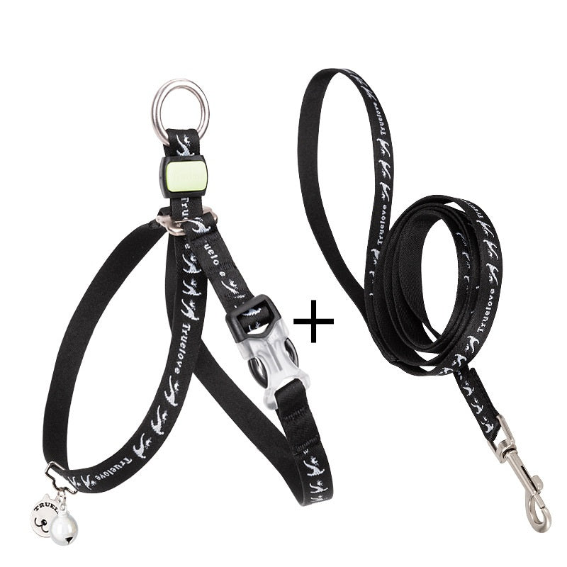 Pet Bell Chest Strap Haulage Rope Vest Leash