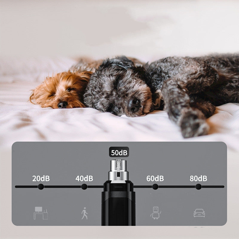 High Power Electric Pet Nail Trimmer USB Rechargeable Device