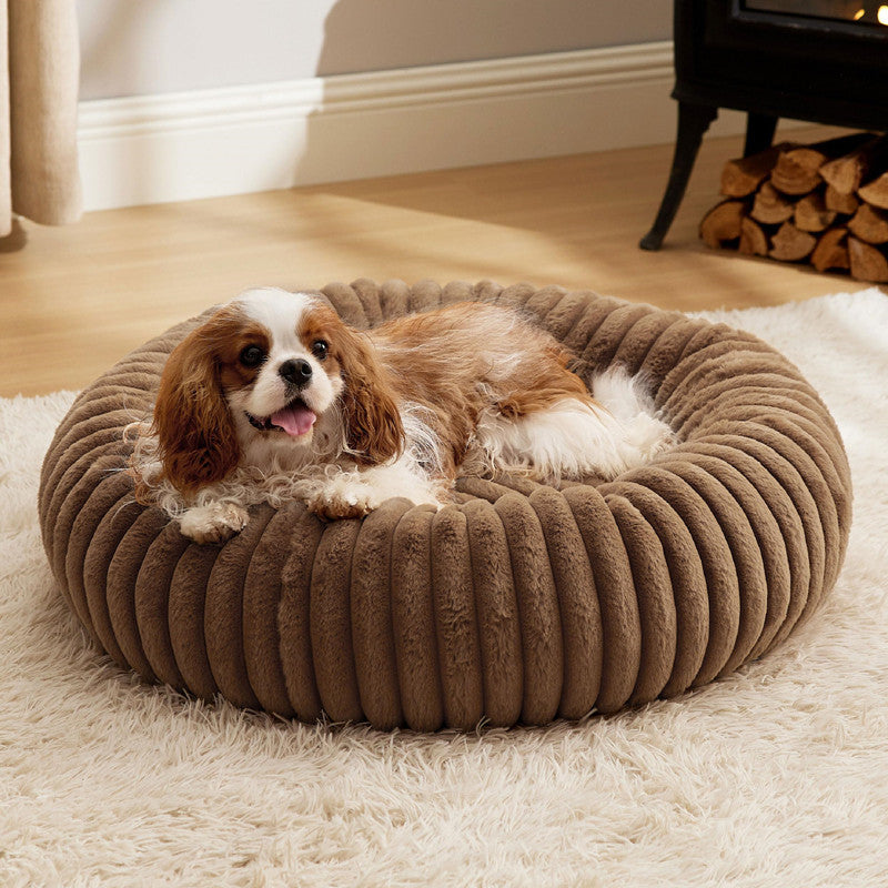 High Gram Plush Pet Bed Round Warm Winter House
