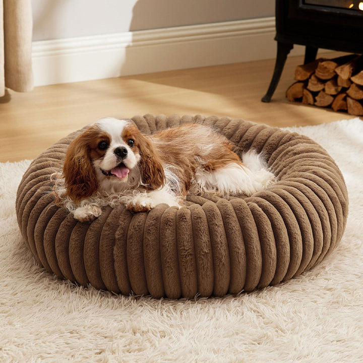 High Gram Plush Pet Bed Round Warm Winter House