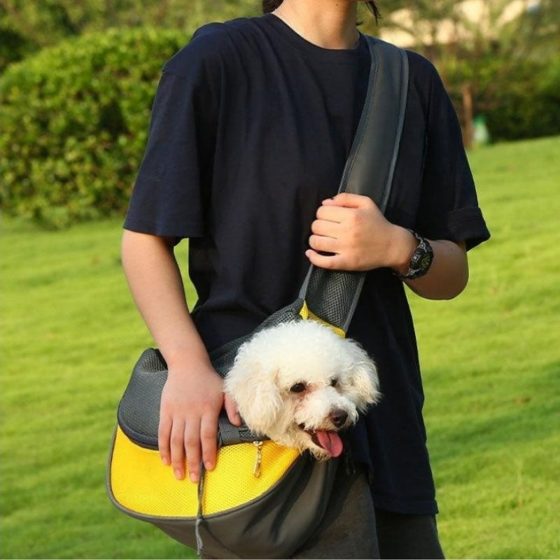 Portable Mesh Oxford Pet Carrier Sling Bag For Travel