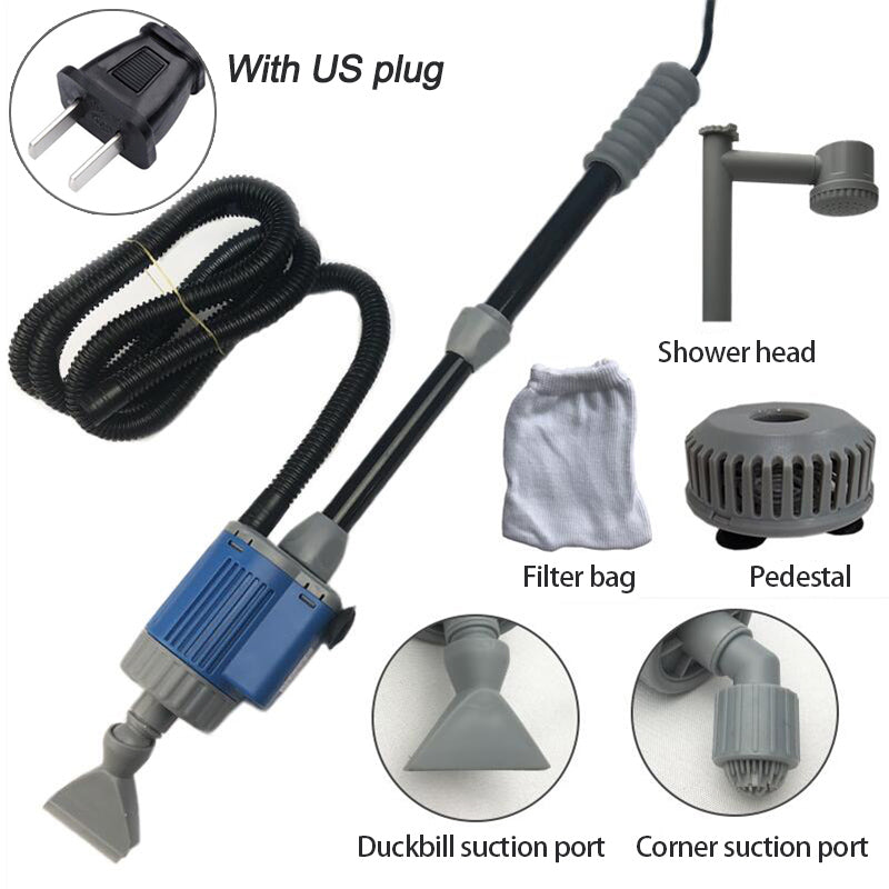 Electric Aquarium Gravel Cleaner Vacuum For Fish Tank Sand Maintenance