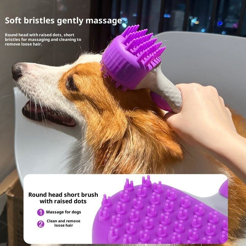 Pet Shower Bath Brush For Hair Cleaning And Grooming