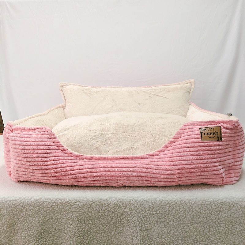 Removable Washable Plush Pet Bed Warm Comfortable Kennel