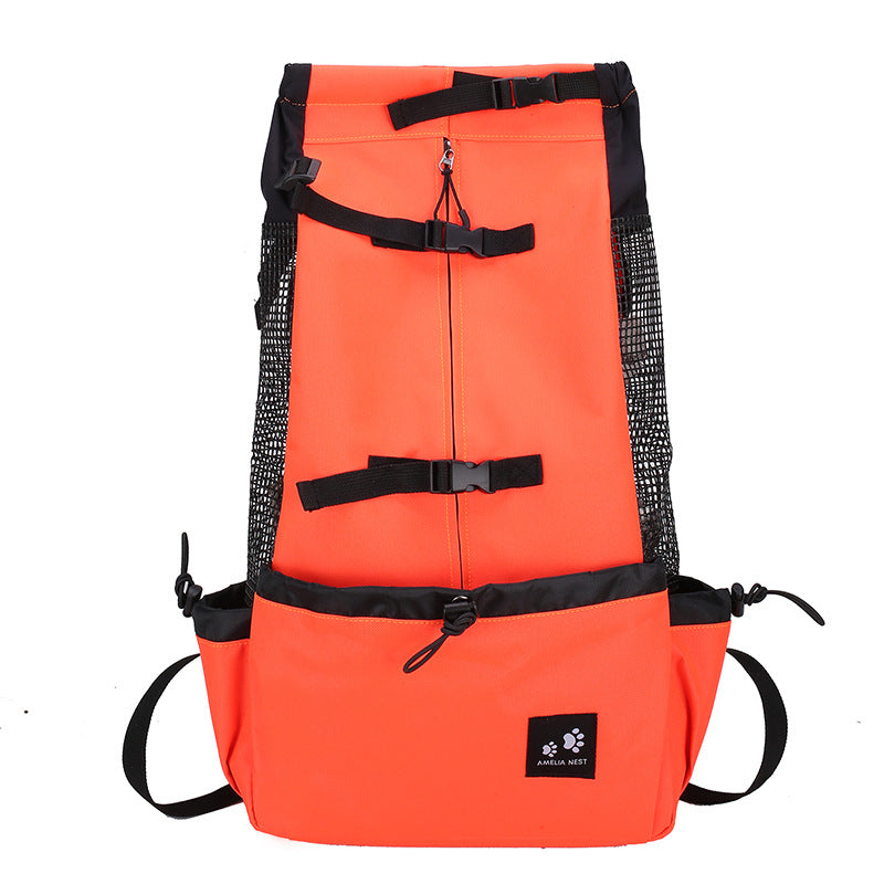 Breathable Double Shoulder Pet Carrier Backpack For Outdoor Travel