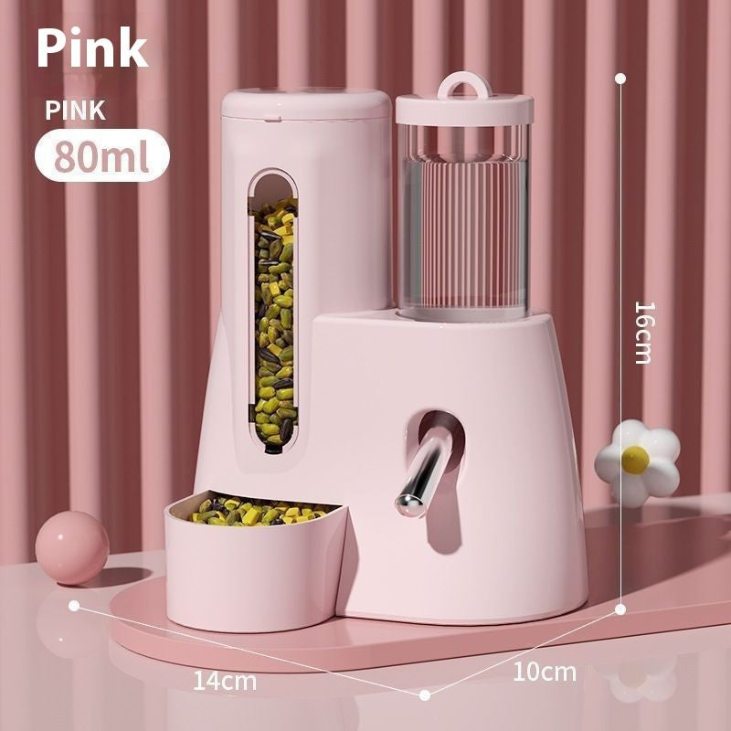 Automatic Pet Water Feeder Drinking Bottle Food Basin For Cage Use