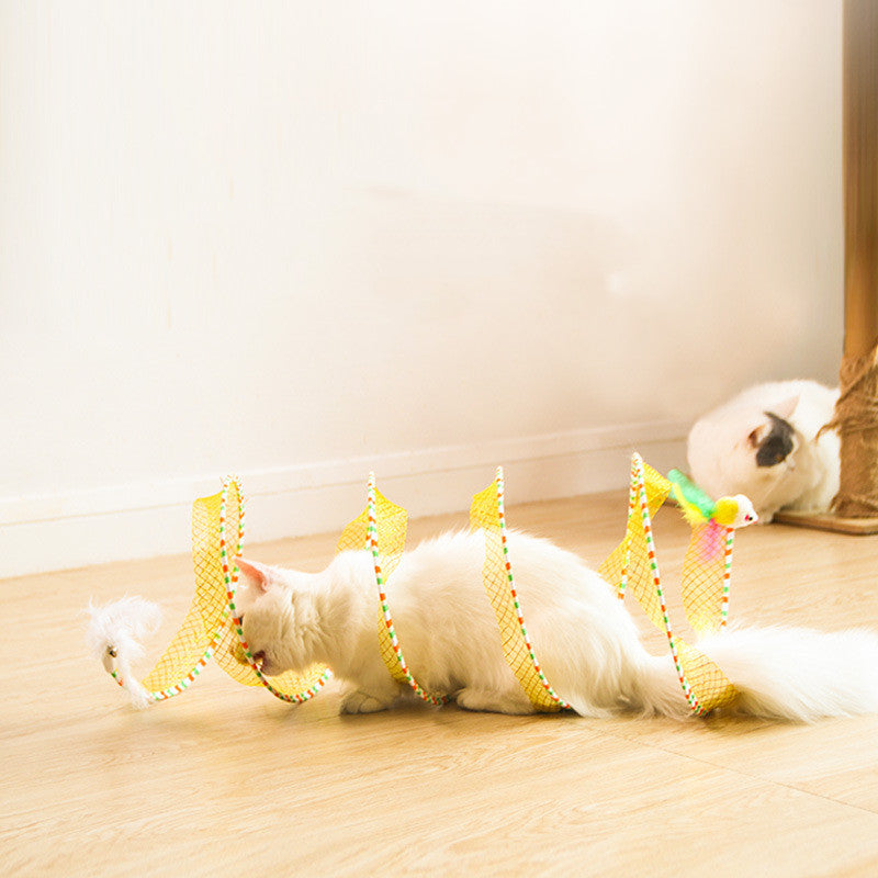 Foldable Pet Tunnel Storage Play Toy For Indoor Activity