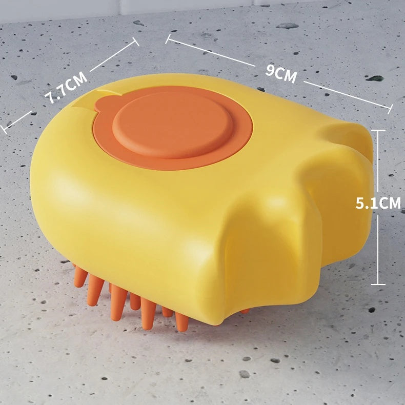 Pet Bath Brush With Shampoo Box Massage Comb Grooming Tool