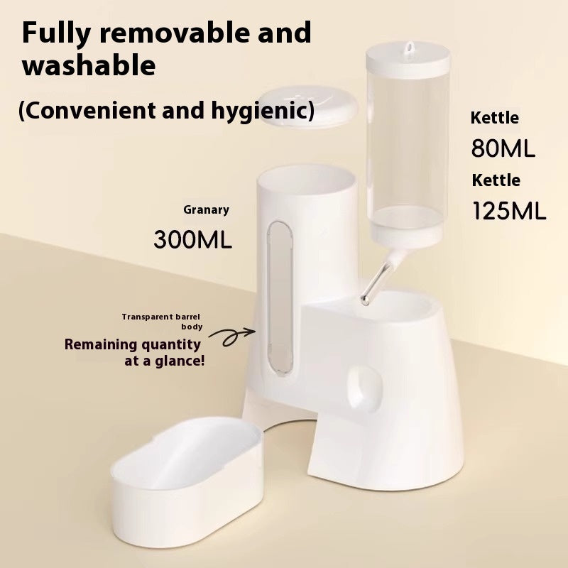 Automatic Pet Water Feeder Drinking Bottle Food Basin For Cage Use