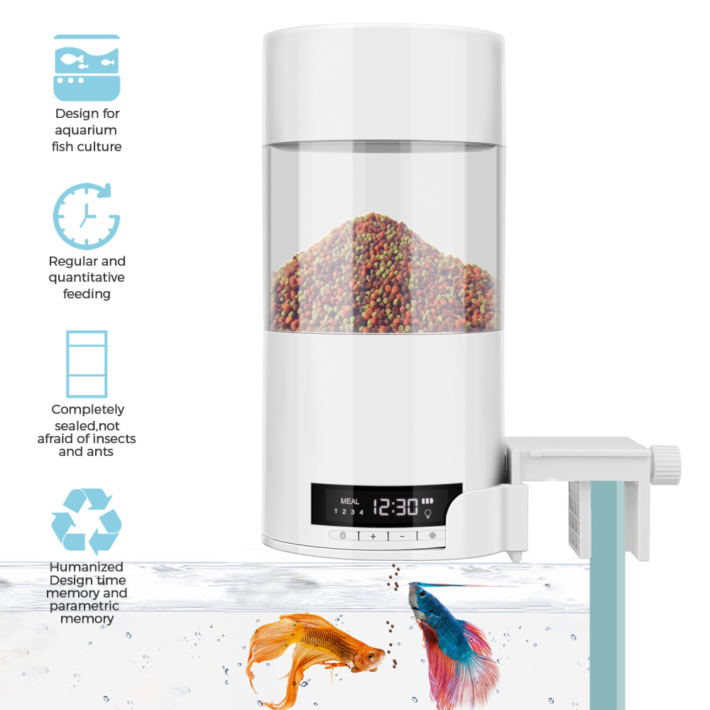 Automatic Aquarium Fish Feeder For Timed Fish Feeding System