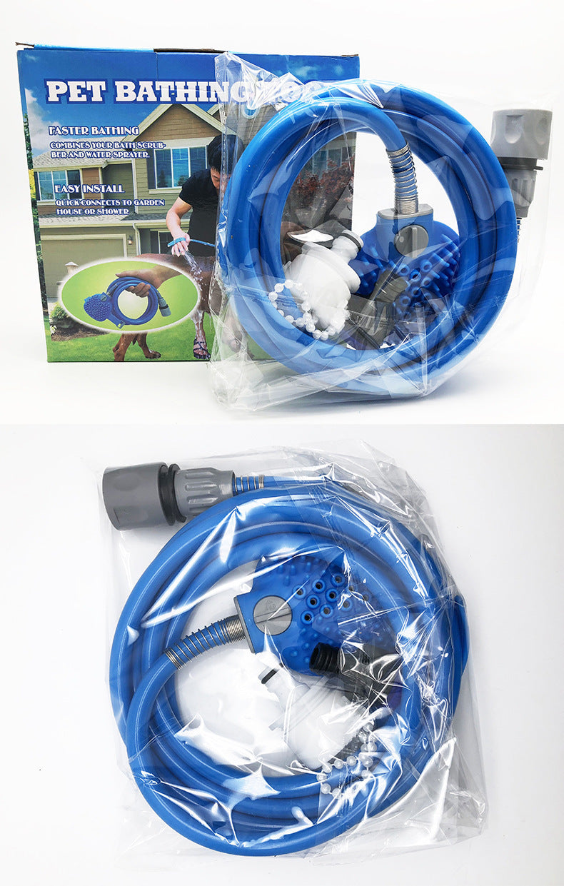 Pet Bathing Gloves With Silicone Nozzle Massage Shower Brush