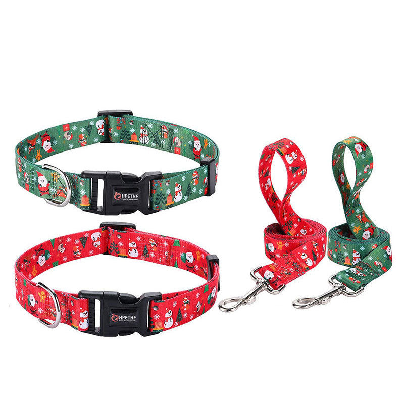 Christmas Collar Pet Hand Rope Leash