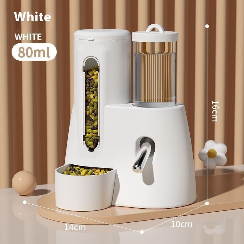 Automatic Pet Water Feeder Drinking Bottle Food Basin For Cage Use
