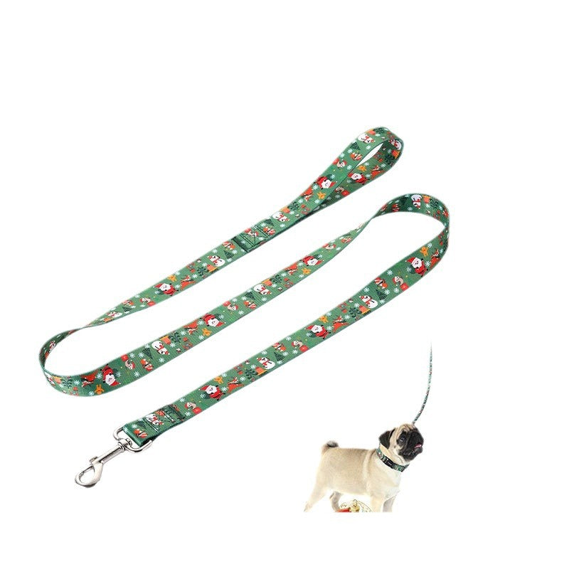 Christmas Collar Pet Hand Rope Leash