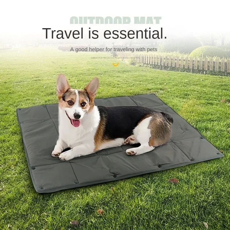 Portable Pet Travel Bed 3-In-1 Collapsible Carrier Mat And Cushion