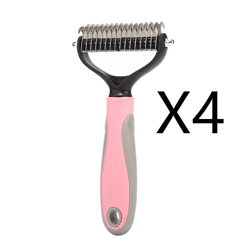 Stainless Steel Double Sided Pet Grooming Brush And Comb