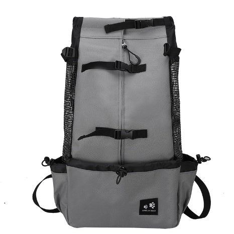 Breathable Double Shoulder Pet Carrier Backpack For Outdoor Travel
