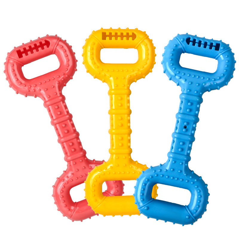 Long Lasting Interactive Pet Chew Bone Toy With Pull Band