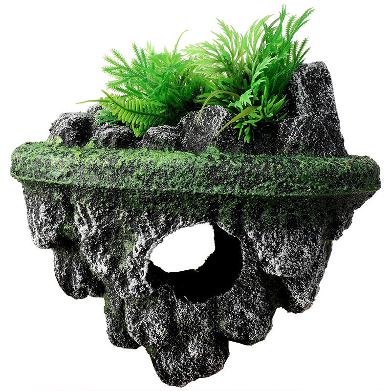 Floating Aquarium Stone Ornament For Fish Tank Landscaping Decoration