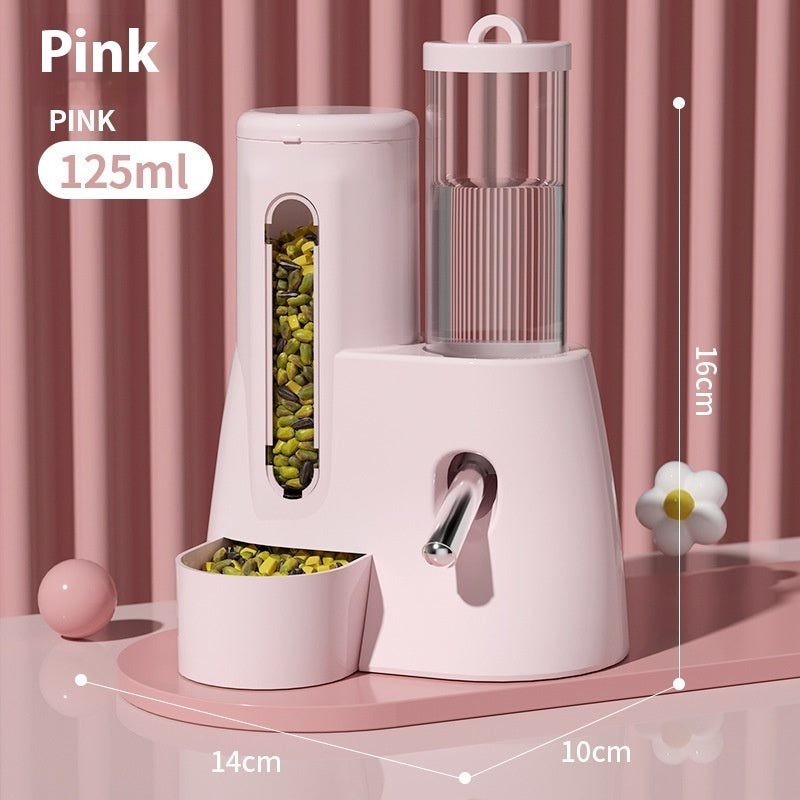 Automatic Pet Water Feeder Drinking Bottle Food Basin For Cage Use