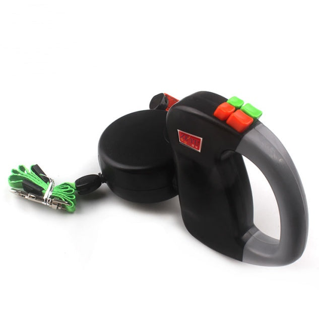 Retractable Dual Pet Walking Leash Durable Control Lead