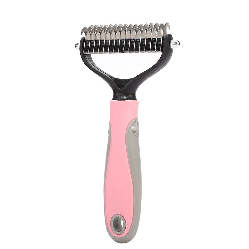 Stainless Steel Double Sided Pet Grooming Brush And Comb