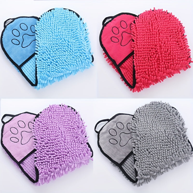 Absorbent Pet Drying Towel With Hand Pockets For Quick Drying