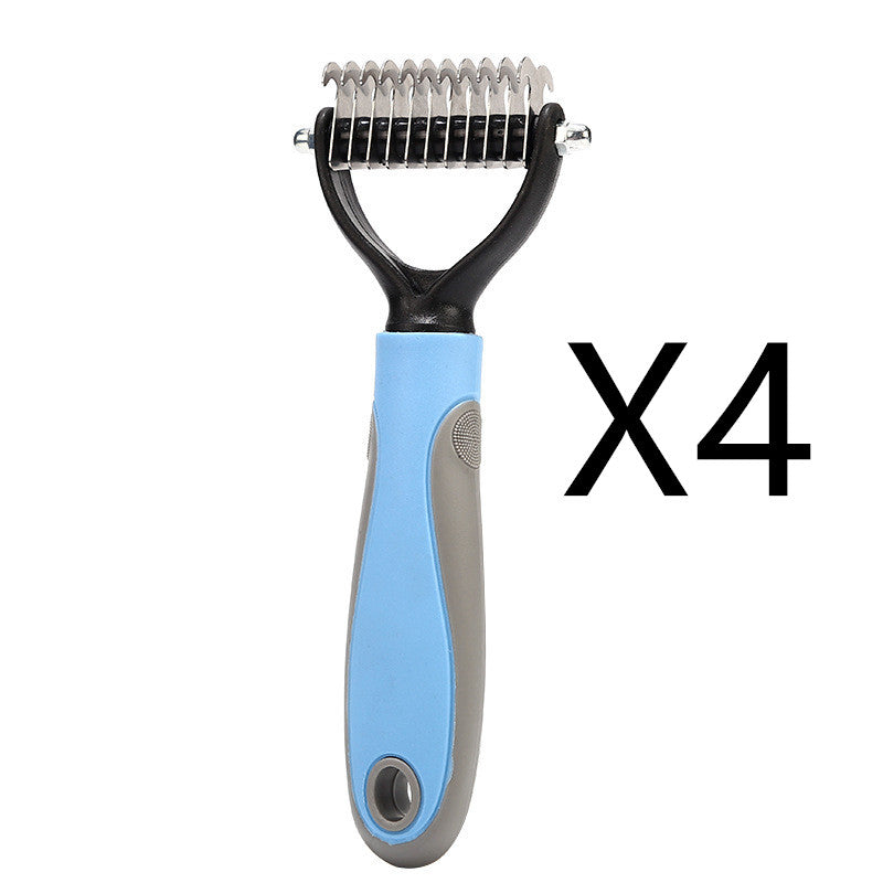 Stainless Steel Double Sided Pet Grooming Brush And Comb
