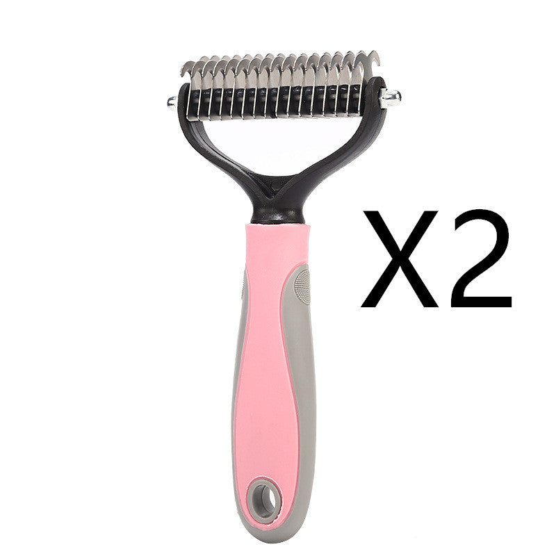 Stainless Steel Double Sided Pet Grooming Brush And Comb