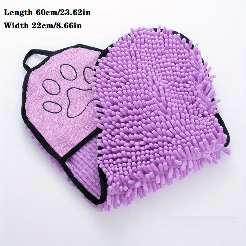 Absorbent Pet Drying Towel With Hand Pockets For Quick Drying