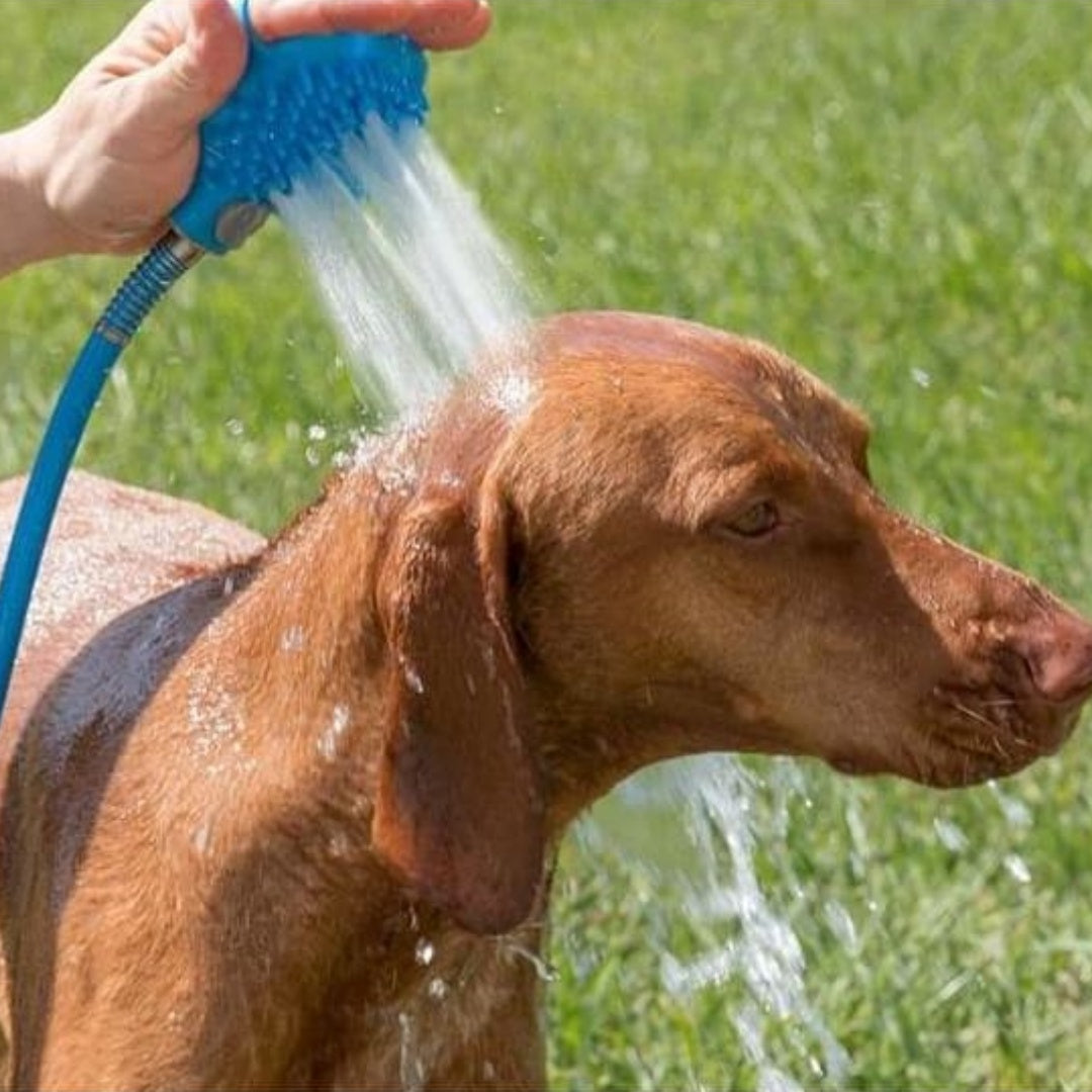 Pet Bathing Gloves With Silicone Nozzle Massage Shower Brush