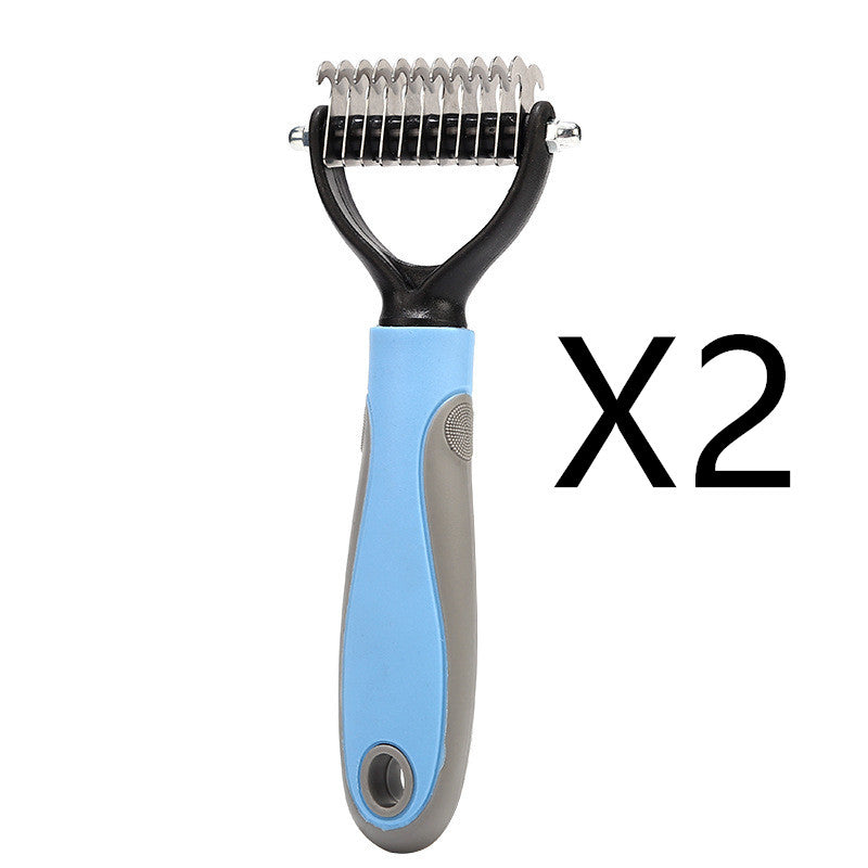 Stainless Steel Double Sided Pet Grooming Brush And Comb