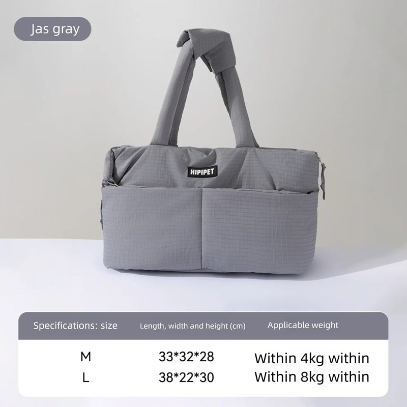 Portable Pet Car Seat Carrier With Safety Leash And Adjustable Support