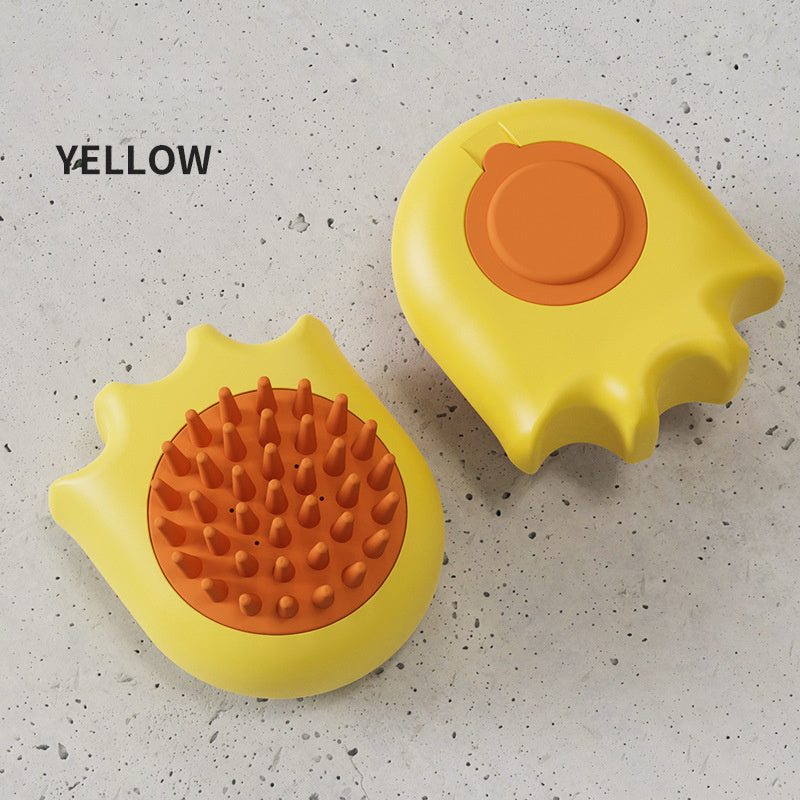 Pet Bath Brush With Shampoo Box Massage Comb Grooming Tool