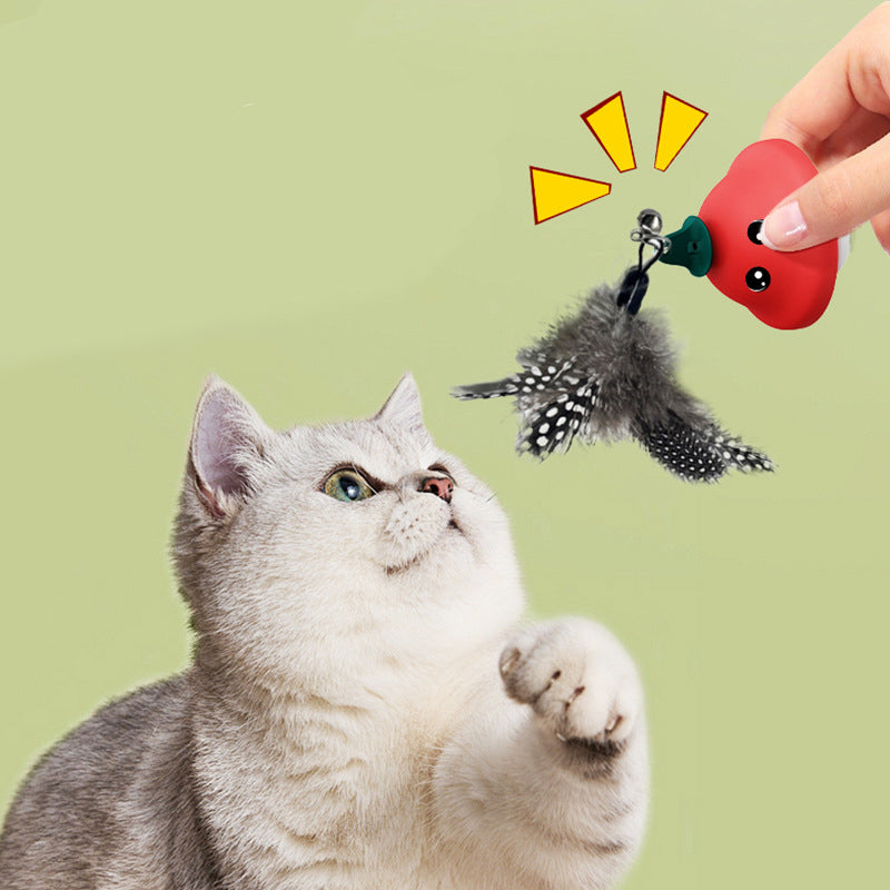 Suction Cup Interactive Pet Wand Teaser Retractable Exercise Toy