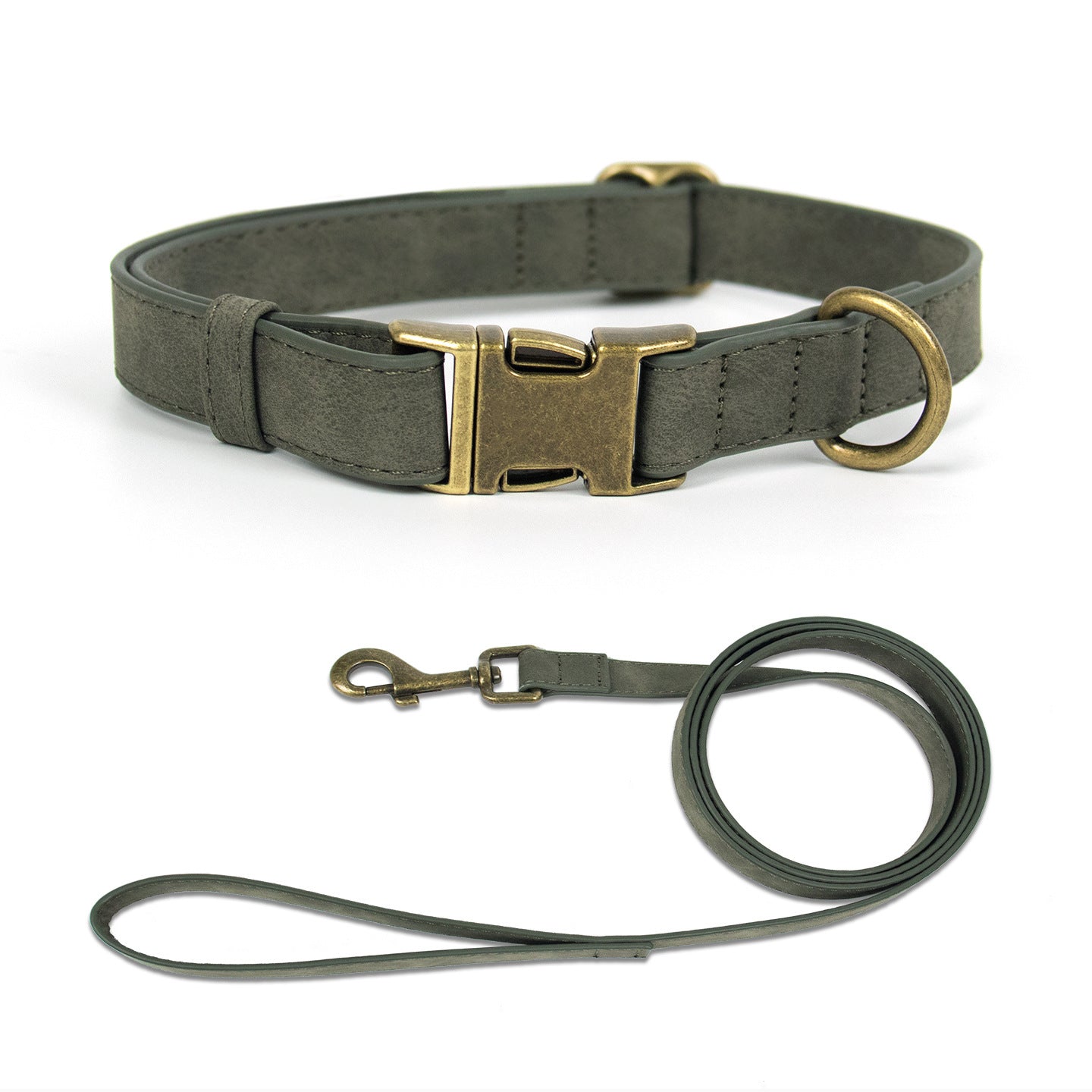 Retro Fashion Pet Leash And Collar Set